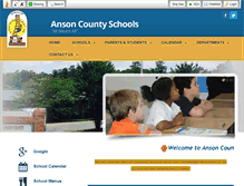 Tablet Screenshot of ansonschools.org